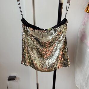 Alice and Olivia sequin mini skirt